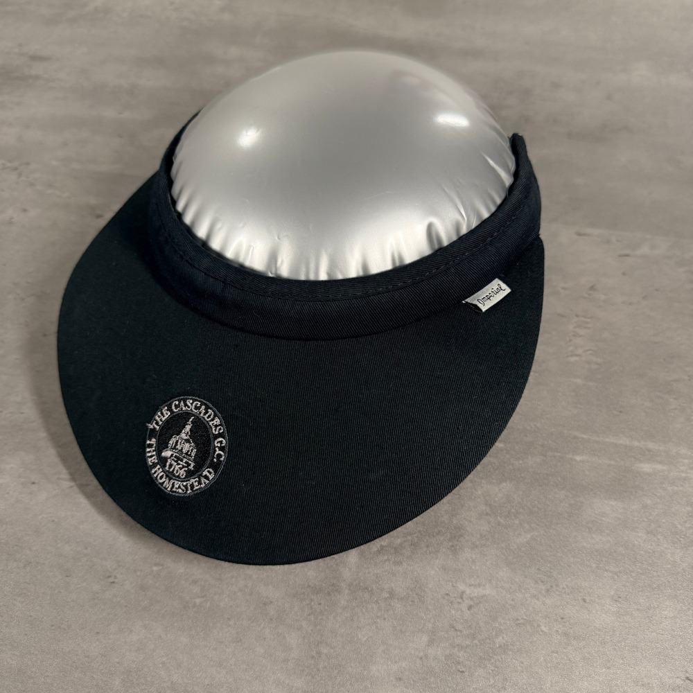 Imperial Golf Visor Men Black The Cascades Golf Course The Homestead Coiled Cord